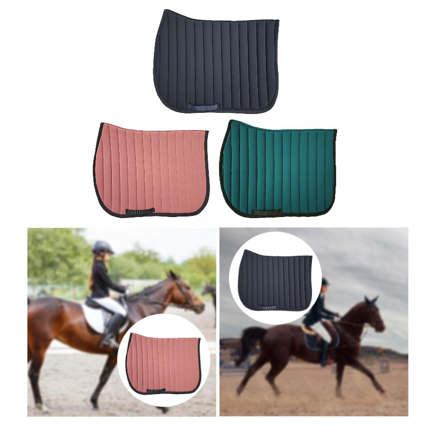 Saddle Mat Sweat Pad Sweat Horse Riding Equipment Shock Absorption Sweat Pad