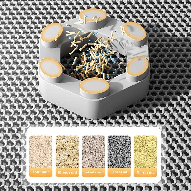 Heavy Duty Cat Litter Mat/Waterproof 2 Layer Non Slip Washable Pet Floor Protector Litter Box Sand Stopper