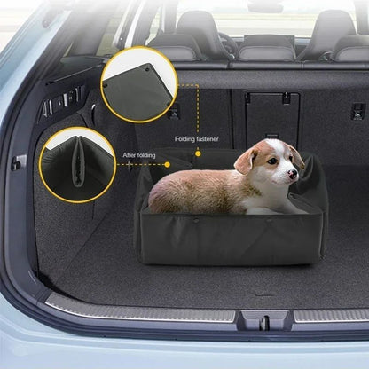 Portable Dog Travel Bed, 3-in-1 Pet Carrier, Mat And Cushion, Collapsible Water And Dirt Resistant Kennel