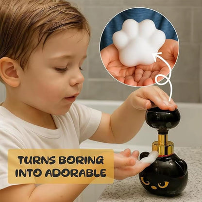 Cute Cat Paw Foam Soap Dispenser Funny Cute Cat Paw Flower Shape Foam Soap Pump Bottles Cat Lover Gift for Bathroom,Kitchen