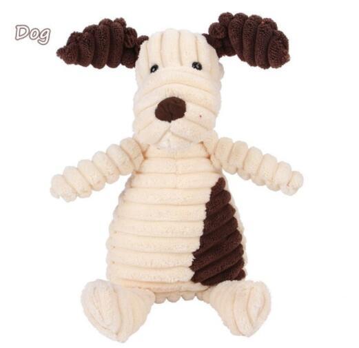 Vocal Animal Plush Toy – Durable Squeaky Dog Toy