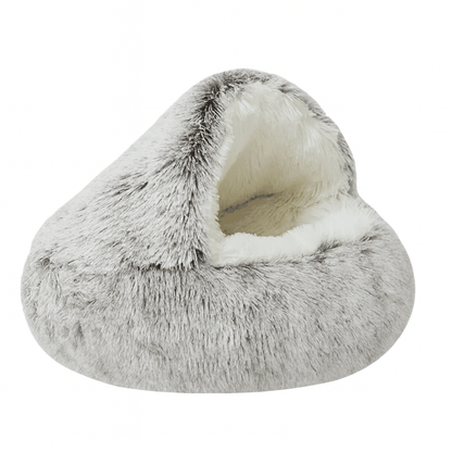 2-in-1 Cat Snuggle Cave – Plush Bed for Aussie Cats