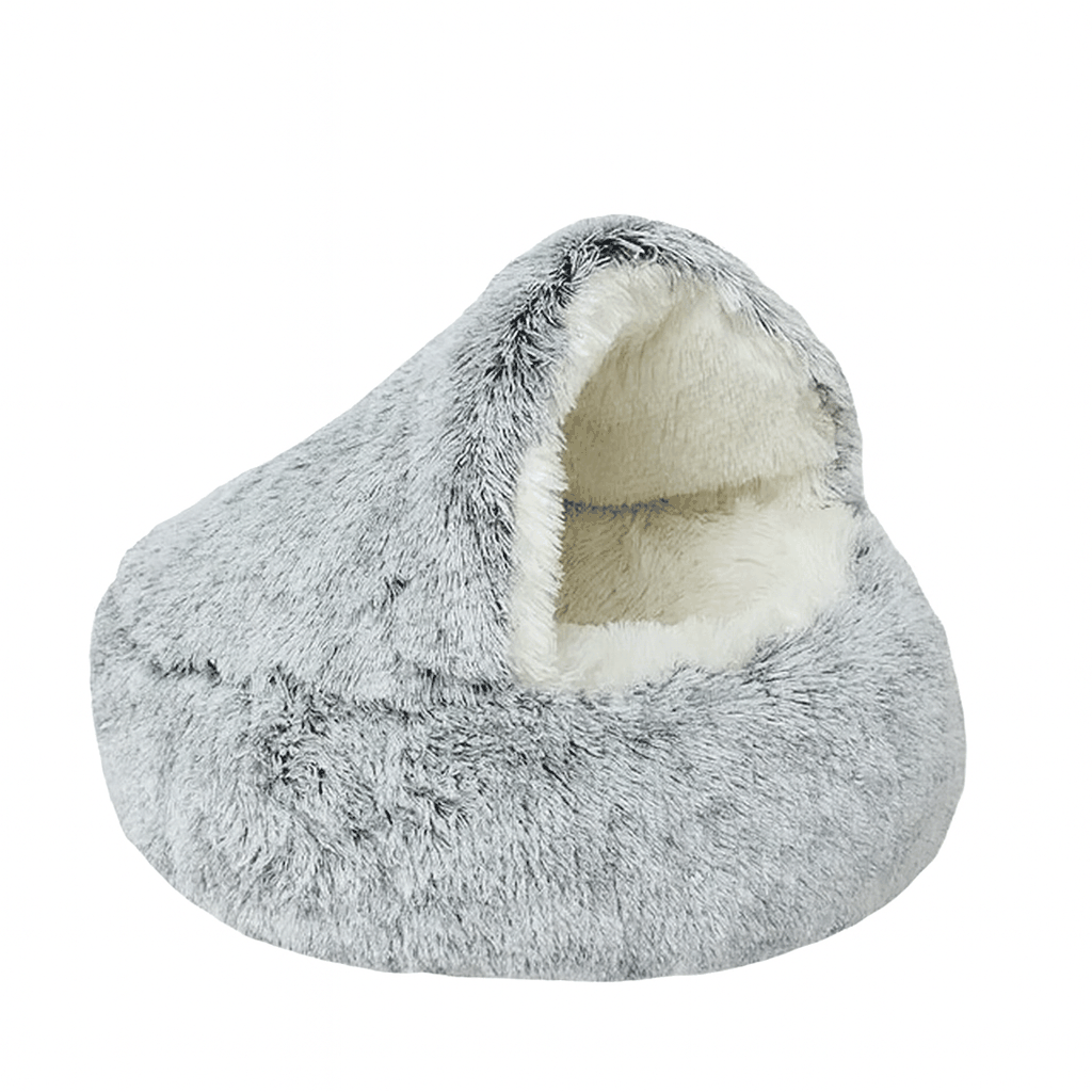 2-in-1 Cat Snuggle Cave – Plush Bed for Aussie Cats