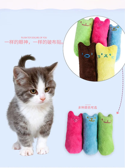 Teeth Grinding Catnip Plush Cat Toy For Cats Interactive Chew Toy