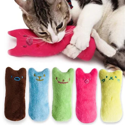 Teeth Grinding Catnip Plush Cat Toy For Cats Interactive Chew Toy