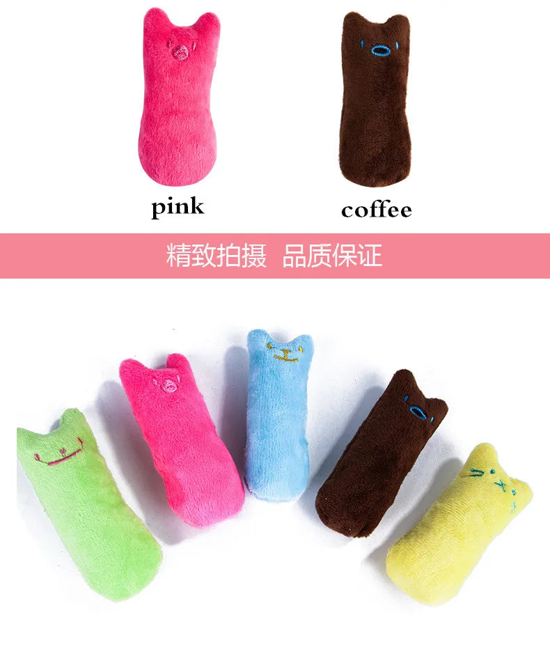 Teeth Grinding Catnip Plush Cat Toy For Cats Interactive Chew Toy