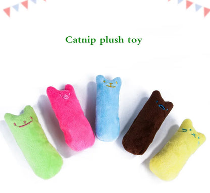 Teeth Grinding Catnip Plush Cat Toy For Cats Interactive Chew Toy