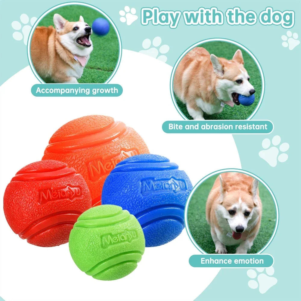 GabeChoice Rubber Dog Ball Chew Toy Outdoor Training