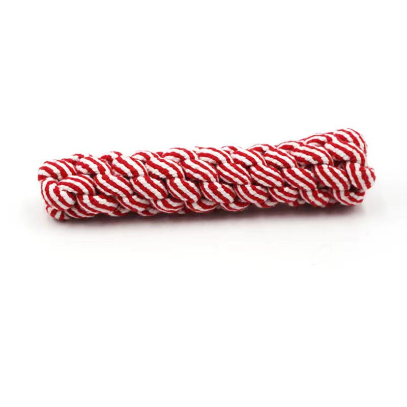 Dog teething resistant cotton rope toys, small, medium and large dog toys, knotted toys, braided chewing ropes for pets