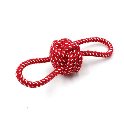 Dog teething resistant cotton rope toys, small, medium and large dog toys, knotted toys, braided chewing ropes for pets