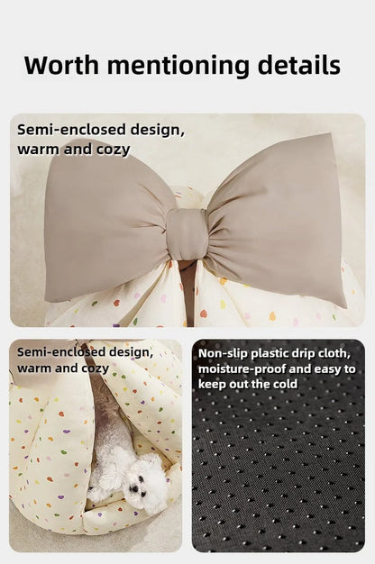 Pet Plush Teepee Tent Cat & Dog Bed