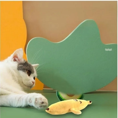 Cute Plush Cat Chew Toy - Interactive Molar Bite Toy