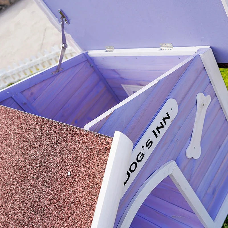 Solid Wood Dog House Large Outdoor Dog House Pet Dogs Park Pets Puppy Bed's Dogs Kennel Crate Little Houses and Rooms for Living