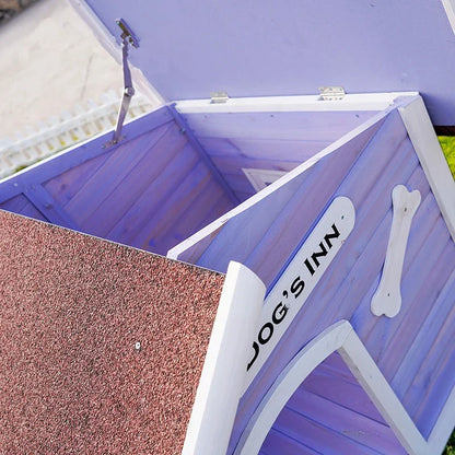 Solid Wood Dog House Large Outdoor Dog House Pet Dogs Park Pets Puppy Bed's Dogs Kennel Crate Little Houses and Rooms for Living