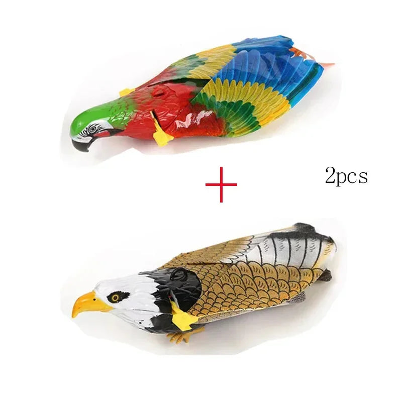 Simulation Bird Interactive Cat Toys Electric Hanging Eagle Flying Bird.