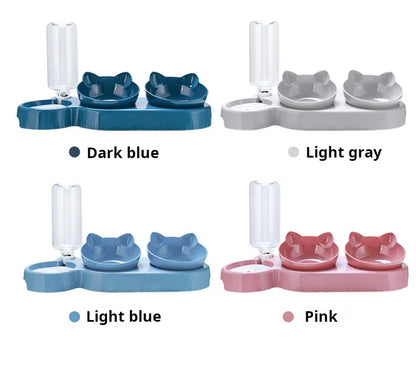 Pet Bowls With Water Feeder, 3 In 1 Ear Design