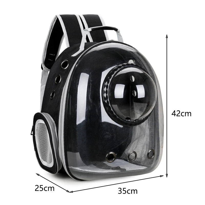 Pet Cat Carrying Bag - Space Pet Backpacks Breathable Portable Transparent Backpack for Puppy Dog Transport Carrier Space Capsule Bags