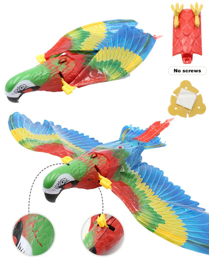 Simulation Bird Interactive Cat Toys Electric Hanging Eagle Flying Bird.