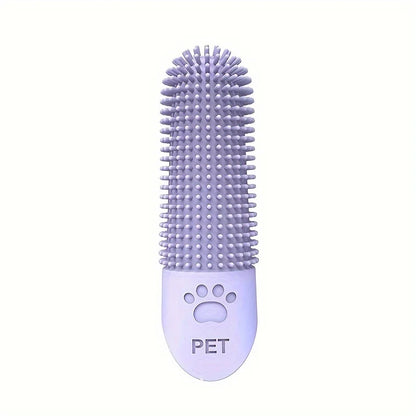 Silicone Pet Finger Toothbrush – Soft Gum Protection & Tartar Removal for Dogs and Cats