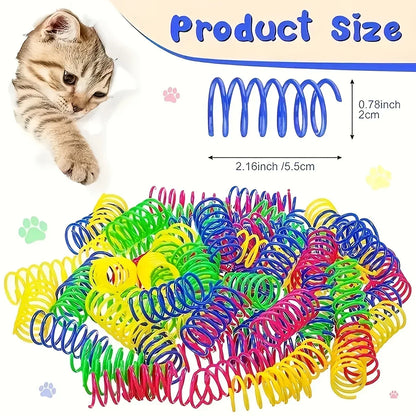 Cat Toys Mixed Pack - 56/28/14 Piece Plastic & Plush Variety Set