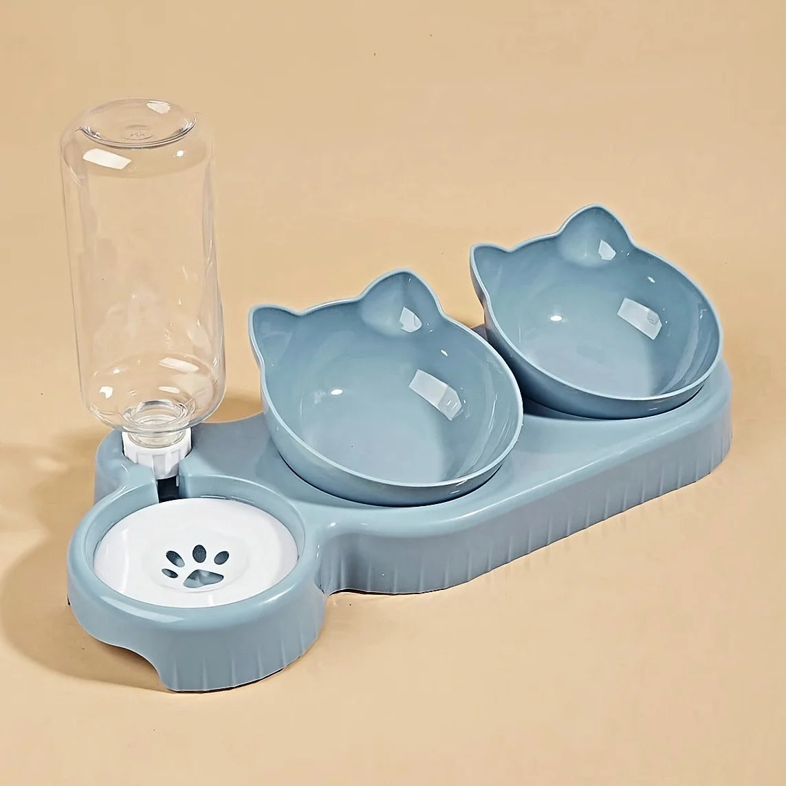 Pet Bowls With Water Feeder, 3 In 1 Ear Design