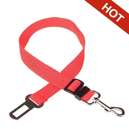 Adjustable Pet Cat Dog Car Seat Belt Pet Seat Vehicle Dog Harness Lead Clip Safety Lever Traction Dog Collars Dogs Accessoires Pets Products