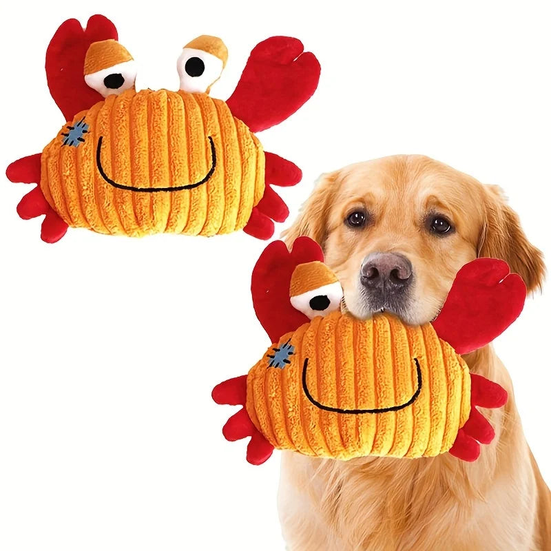 🐶 Plush Toys for Small Dogs – Squeaky Soft Ocean Series