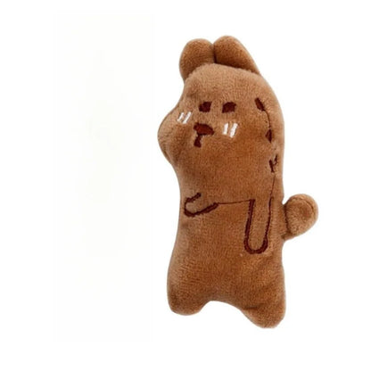 Cute Plush Cat Chew Toy - Interactive Molar Bite Toy