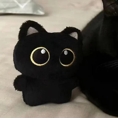 Adorable Black Cat Plush Toy – 10 cm