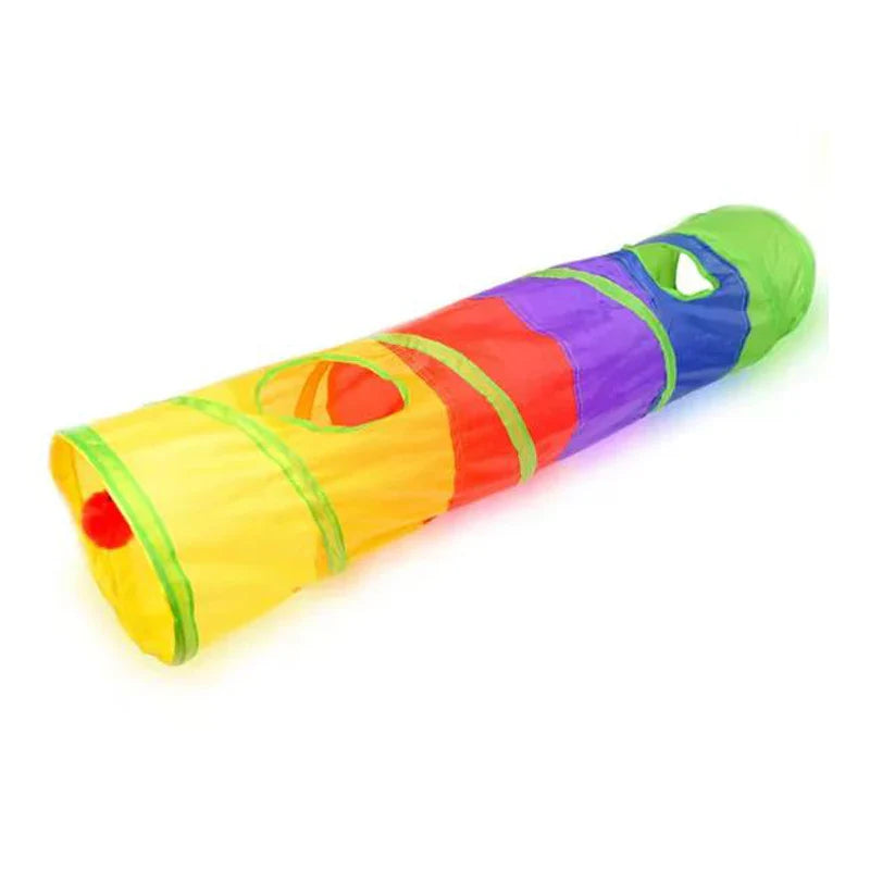 Hot Cat Tunnel Pet Tube Collapsible Play Toy Puzzle, Exercising, Hiding Training Pet Toys