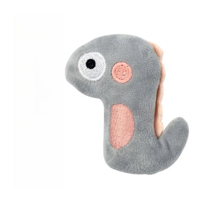 Cute Plush Cat Chew Toy - Interactive Molar Bite Toy