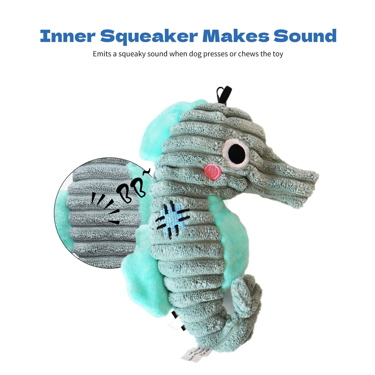 🐶 Plush Toys for Small Dogs – Squeaky Soft Ocean Series