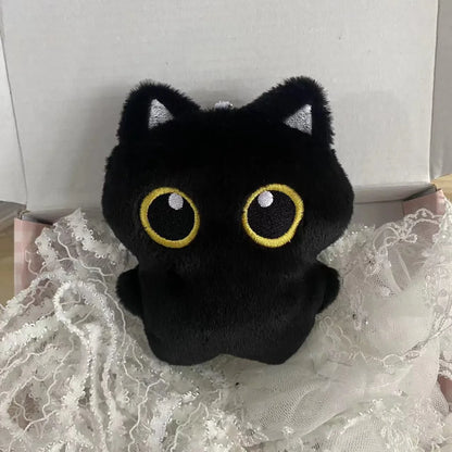Adorable Black Cat Plush Toy – 10 cm