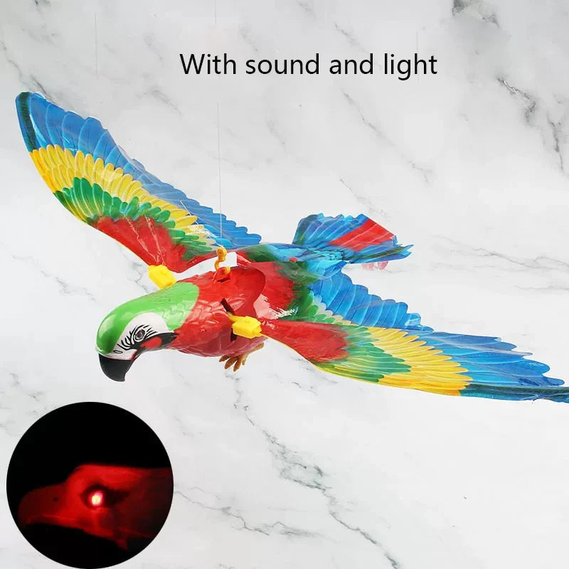 Simulation Bird Interactive Cat Toys Electric Hanging Eagle Flying Bird.