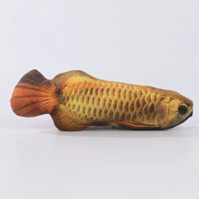 20 cm Realistic Plush Fish Cat Toy