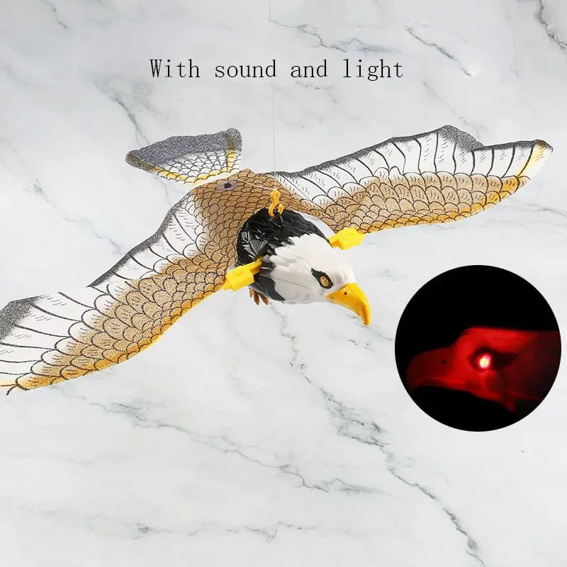 Simulation Bird Interactive Cat Toys Electric Hanging Eagle Flying Bird.