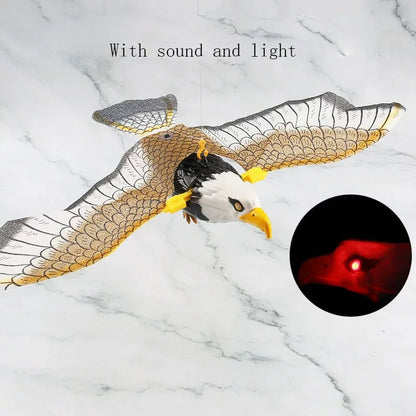 Simulation Bird Interactive Cat Toys Electric Hanging Eagle Flying Bird.