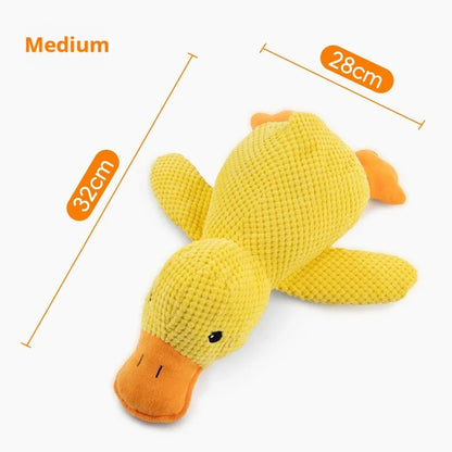 ideal for playtime & naps Suitable for all dog sizes Plush Duck Dog Toy – Bite-Resistant