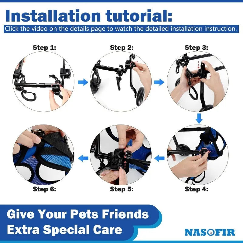 Choice Pet Wheelchair For Dog Hind Leg Paralysis Rehabilitation