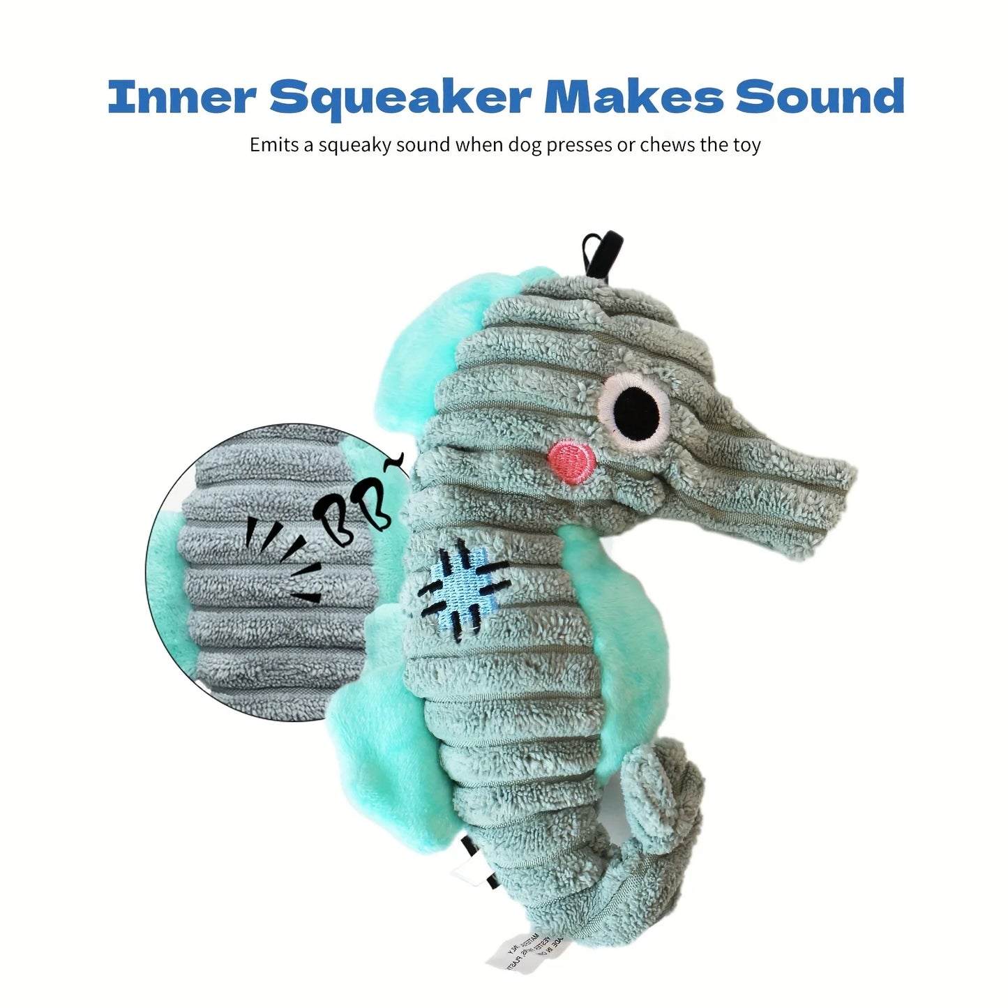 🐶 Plush Toys for Small Dogs – Squeaky Soft Ocean Series