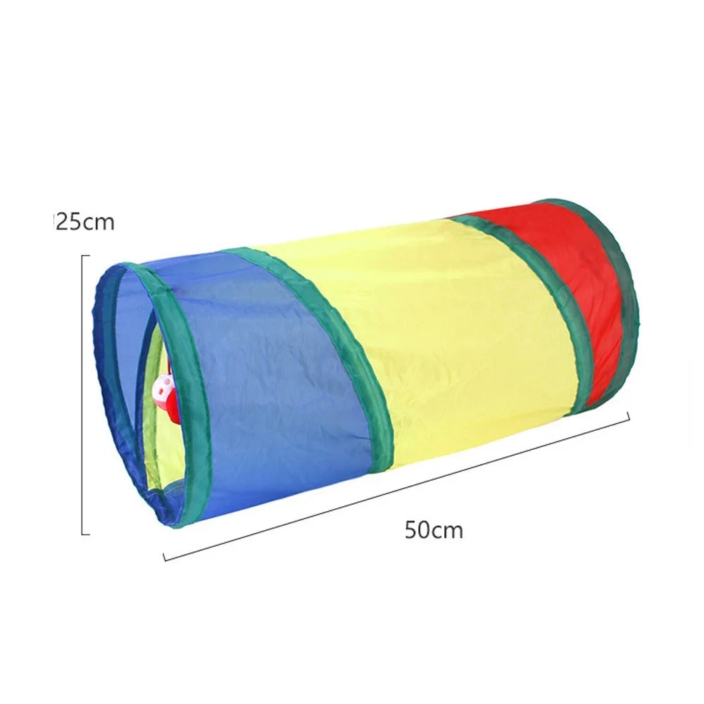 Hot Cat Tunnel Pet Tube Collapsible Play Toy Puzzle, Exercising, Hiding Training Pet Toys