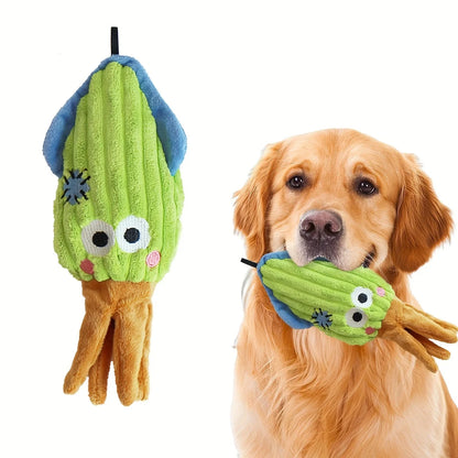 🐶 Plush Toys for Small Dogs – Squeaky Soft Ocean Series