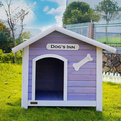 Solid Wood Dog House Large Outdoor Dog House Pet Dogs Park Pets Puppy Bed's Dogs Kennel Crate Little Houses and Rooms for Living