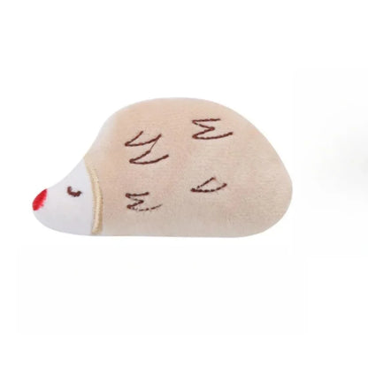 Cute Plush Cat Chew Toy - Interactive Molar Bite Toy