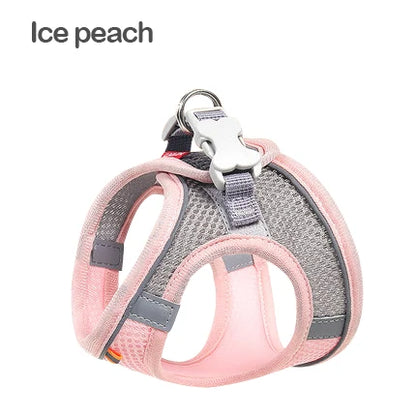 Cats Dog Accessories Small Dog Collar Safety Vest Pet Chest Rope Dogs Cover Breathable Adjustable Harnesses Supplies Products