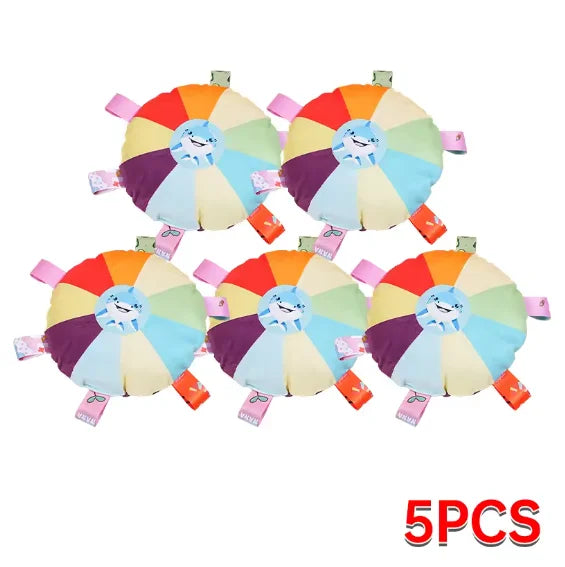 Rainbow Plush Dog Frisbee