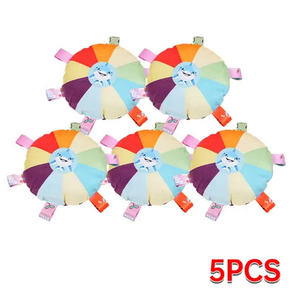 Rainbow Plush Dog Frisbee