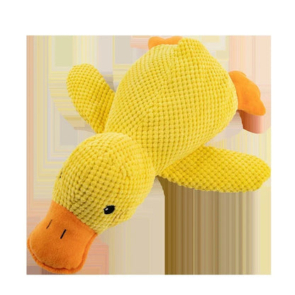 ideal for playtime & naps Suitable for all dog sizes Plush Duck Dog Toy – Bite-Resistant