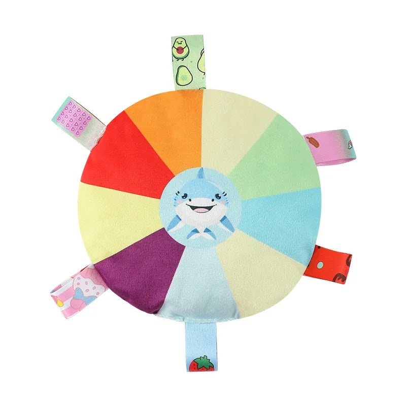 Rainbow Plush Dog Frisbee