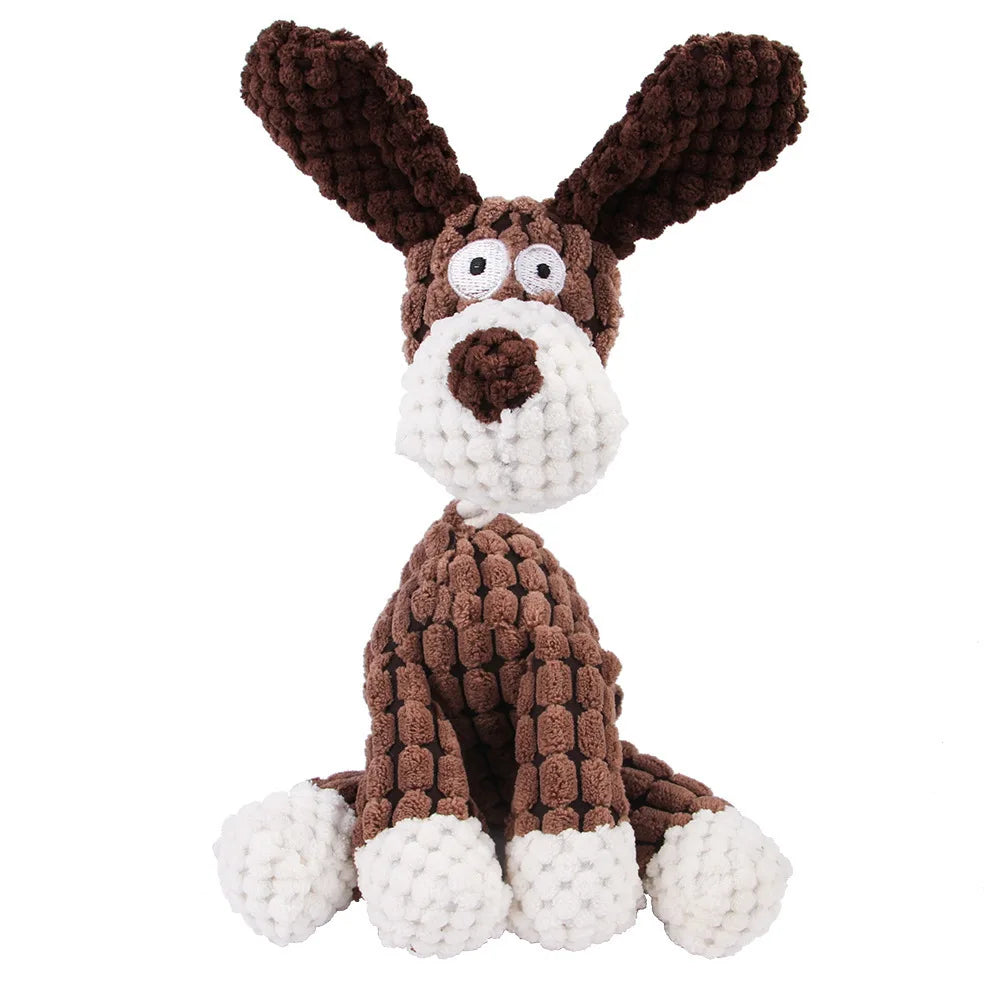 Vocal Animal Plush Toy – Durable Squeaky Dog Toy